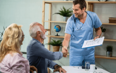 Patient reviewing renewal requirements for medication assistance programs