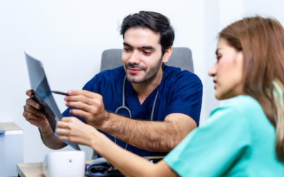 Doctor signing a patient assistance program application